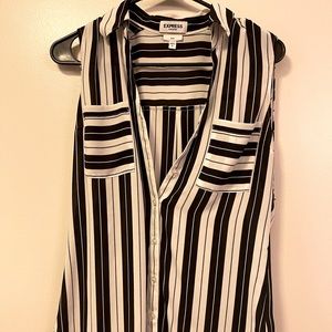 Express button up portofino tank